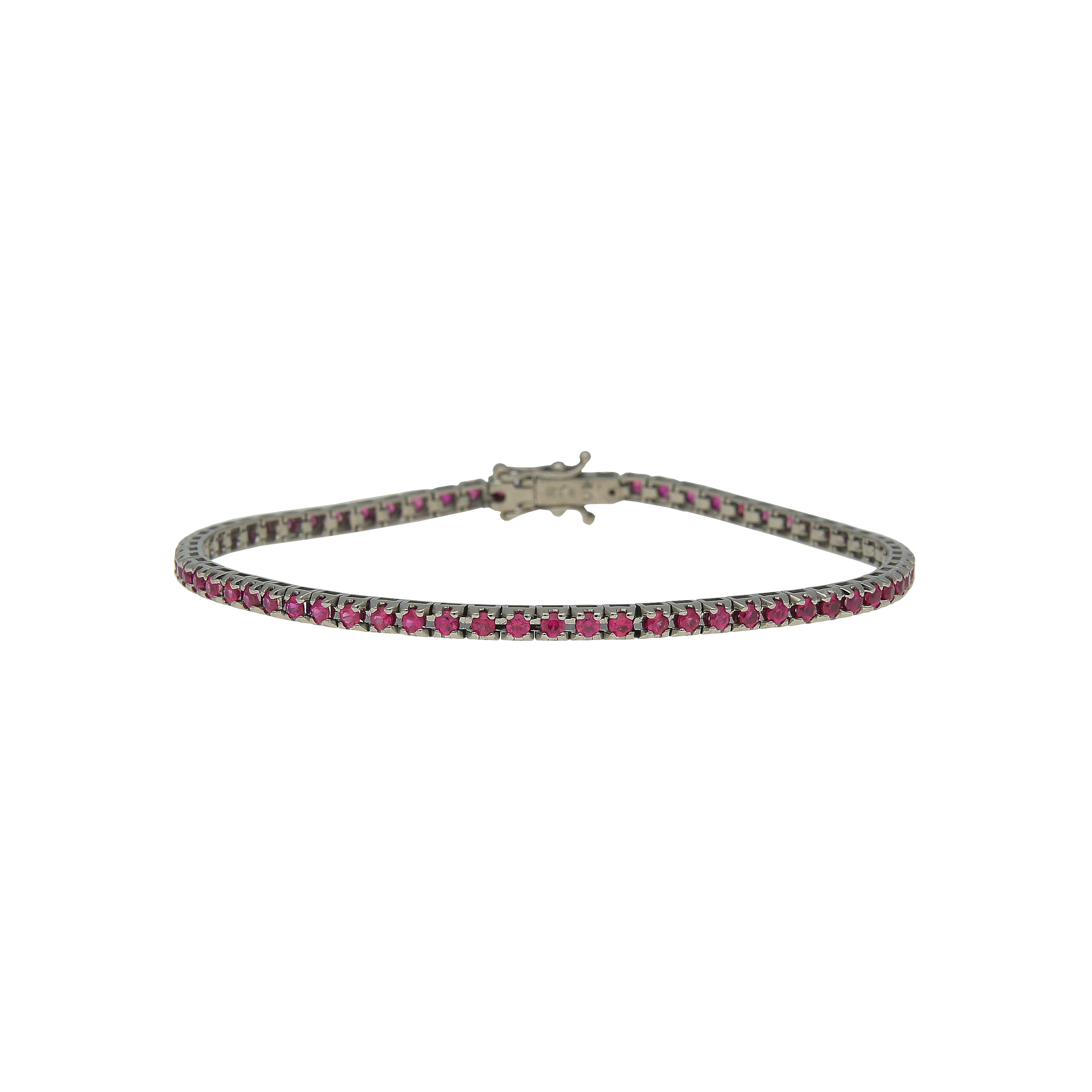 BRACCIALE TENNIS IN ORO BRUNITO E RUBINI - 94660610