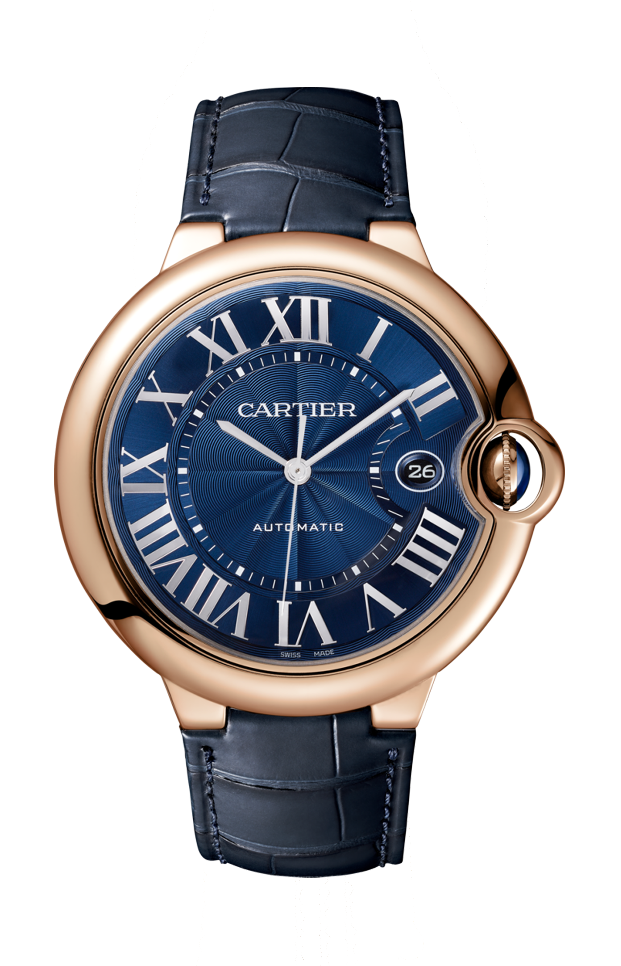 BALLON BLEU DE CARTIER 42 MM, ORO ROSA, PELLE - WGBB0036