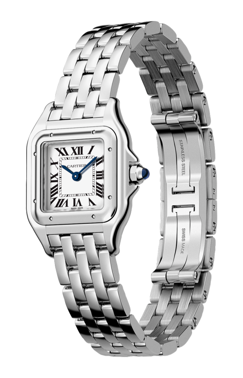 PANTHÈRE DE CARTIER WATCH SMALL MODEL, STEEL - WSPN0006