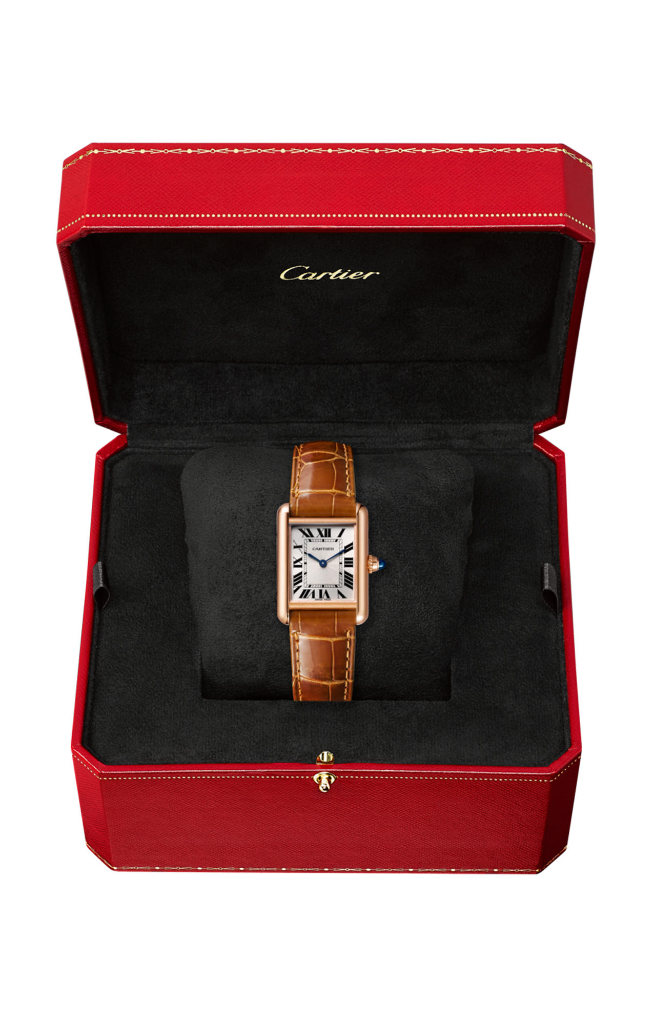 TANK LOUIS CARTIER MODELLO PICCOLO, ORO ROSA, PELLE - WGTA0010