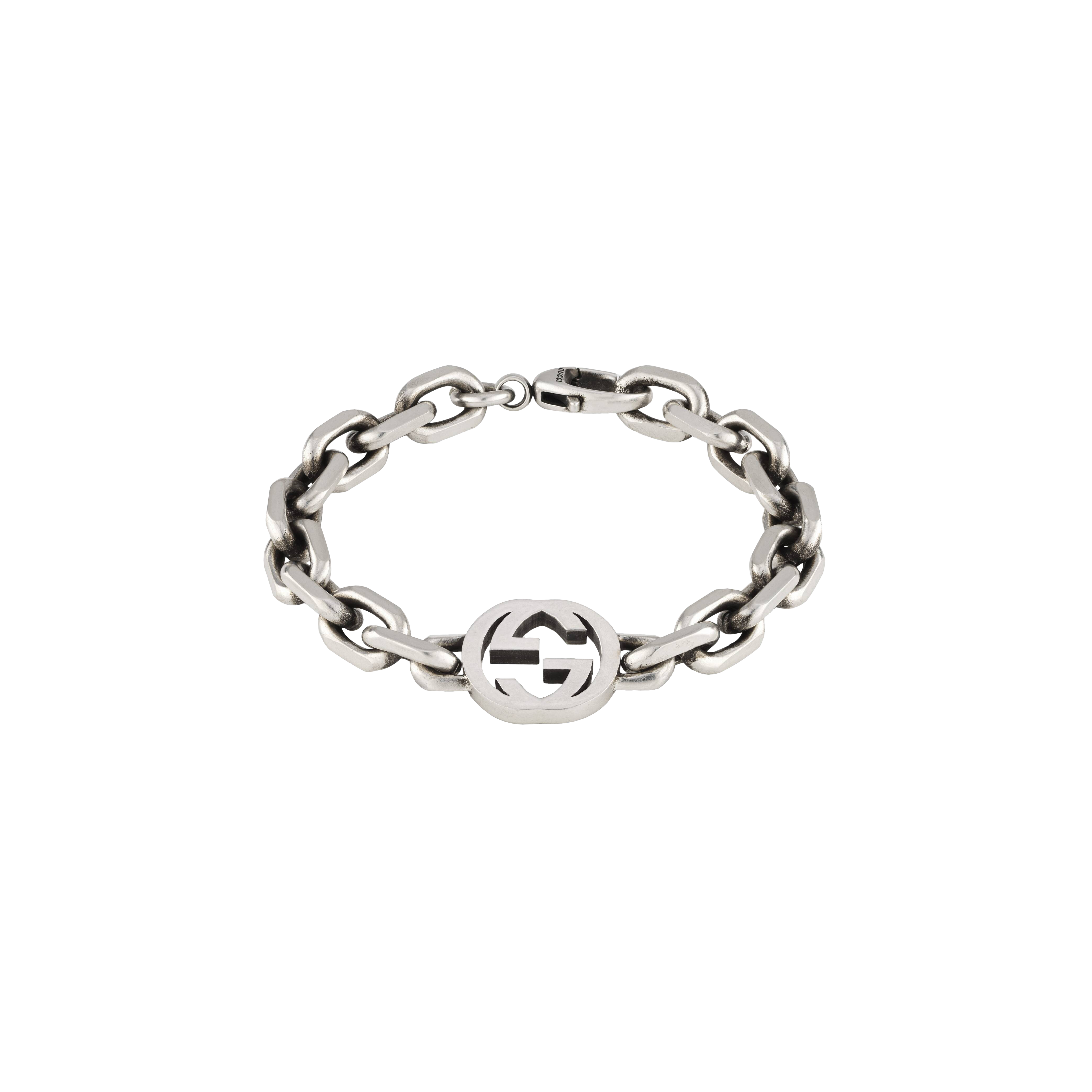 BRACCIALE GUCCI INTERLOCKING IN ARGENTO - YBA6270680010