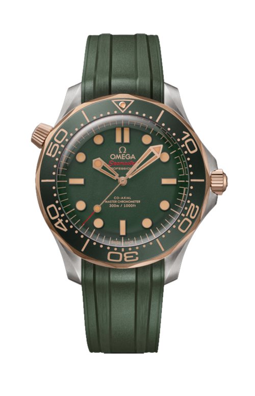 SEAMASTER DIVER 300M 42 MM, TITANIO‑BRONZE GOLD SU CINTURINO IN CAUCCIÙ - 210.92.42.20.10.001