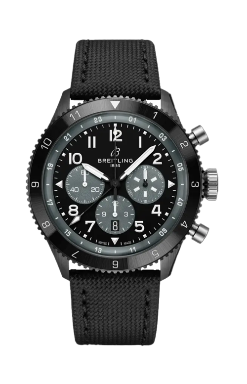 SUPER AVI B04 CHRONOGRAPH GMT 46 MOSQUITO NIGHT FIGHTER - SB04451A1B1X1