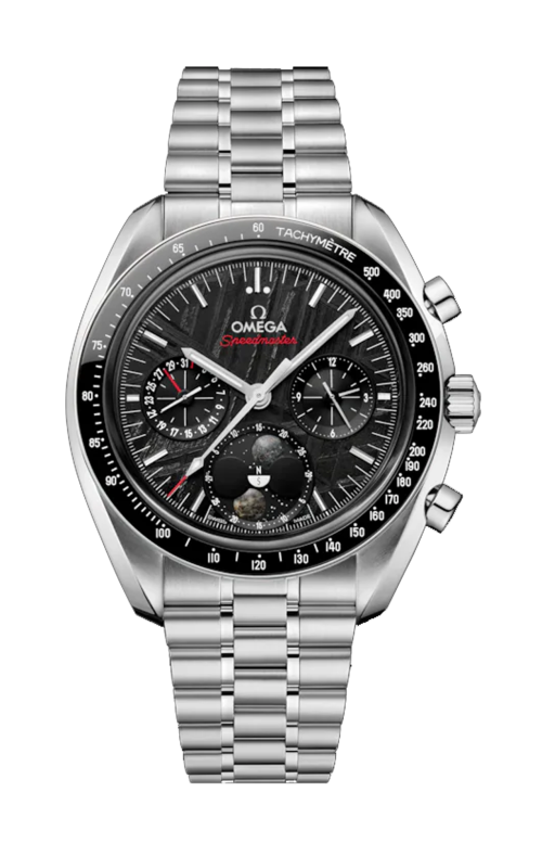 SPEEDMASTER FASI LUNARI 43 MM, ACCIAIO SU ACCIAIO - 304.30.43.52.01.001