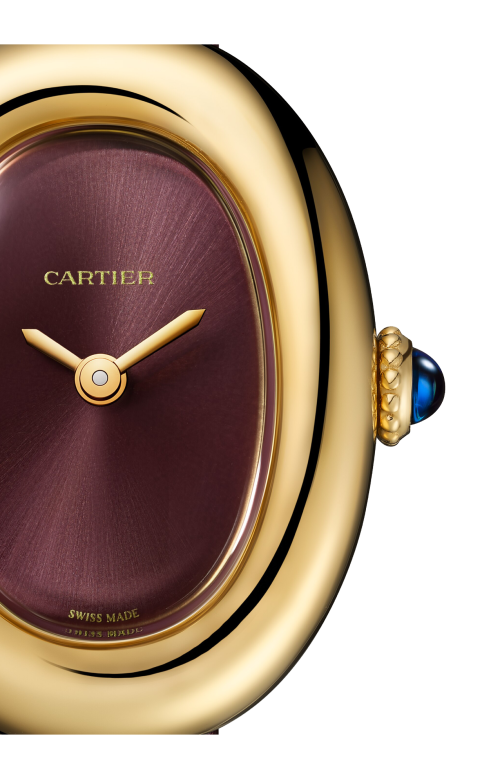 BAIGNOIRE DE CARTIER MODELLO MINI, ORO GIALLO, ZAFFIRO CABOCHON, QUARZO - WGBA0032