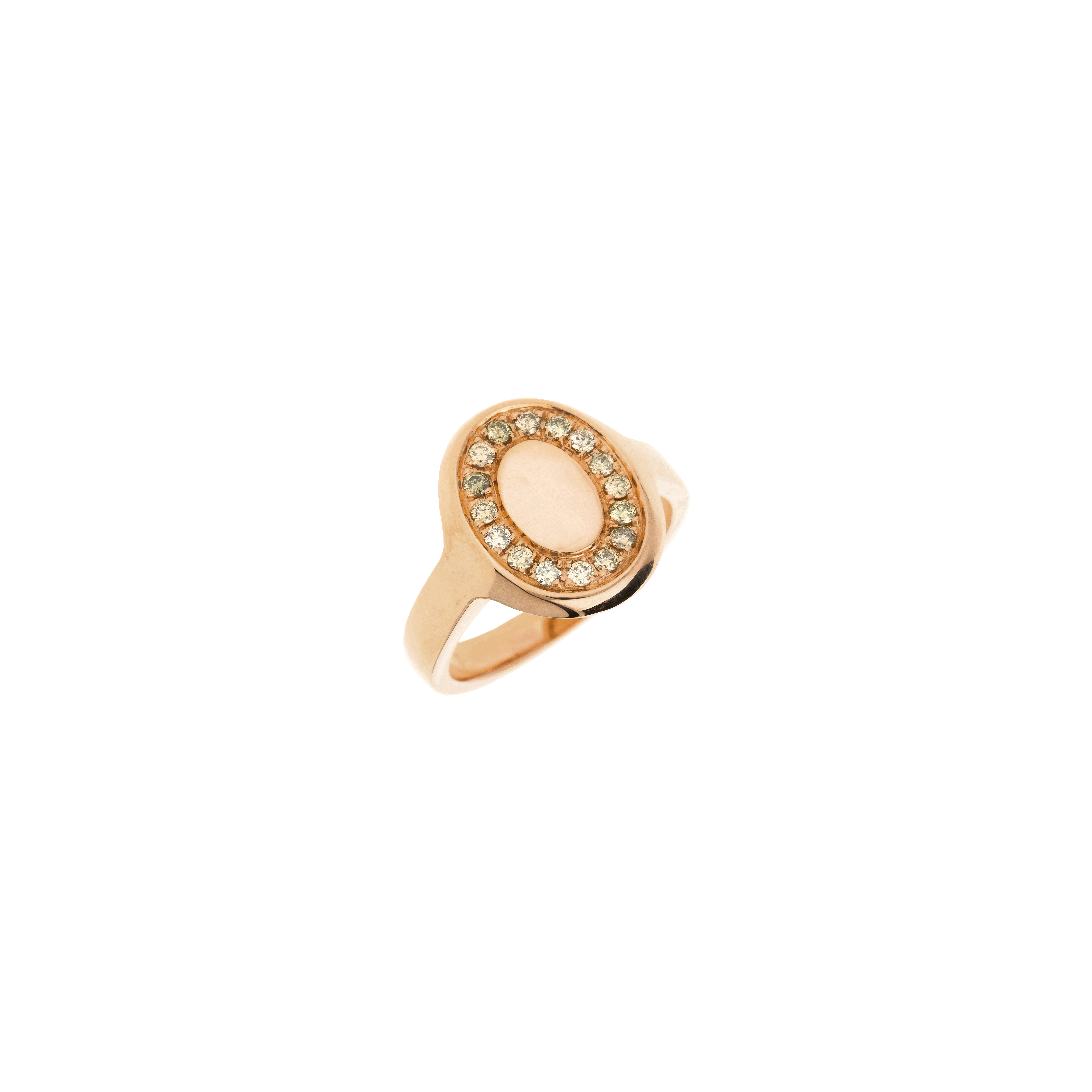 ANELLO IN ORO ROSA CON DIAMANTI BROWN - A12141RBW-9KT