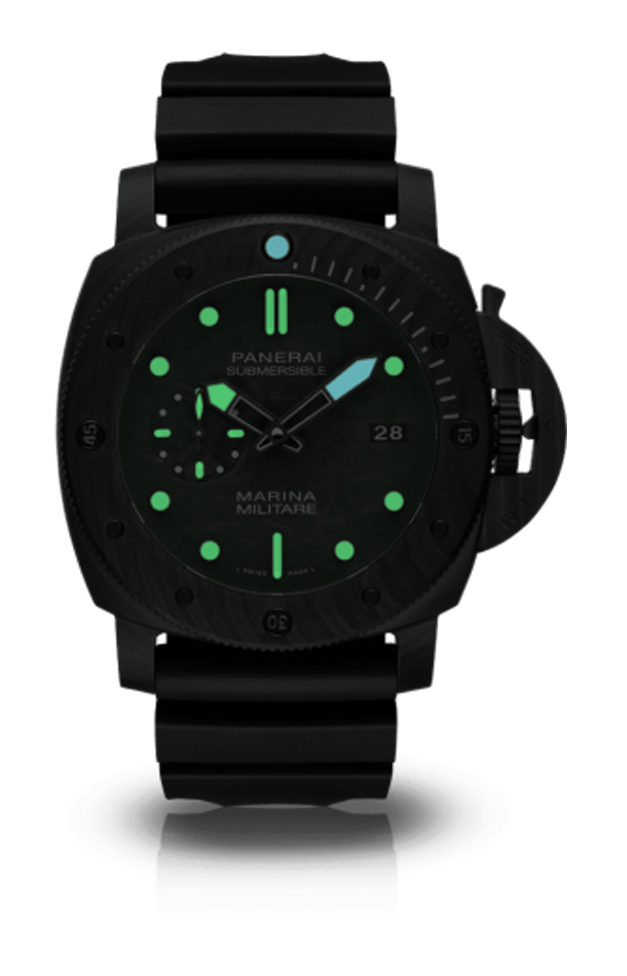 SUBMERSIBLE MARINA MILITARE CARBOTECH™ 47 MM - DOPPIO CINTURINO - PAM02979