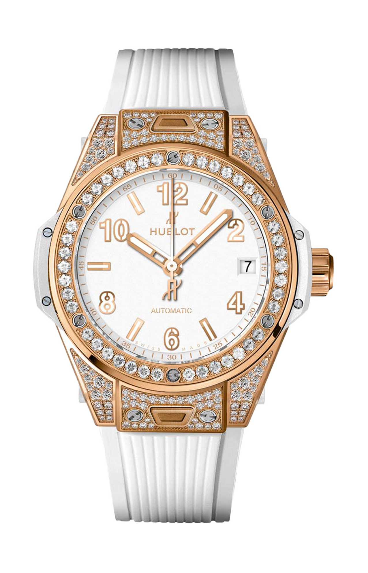 ONE CLICK KING GOLD WHITE PAVE - 465.OE.2080.RW.1604