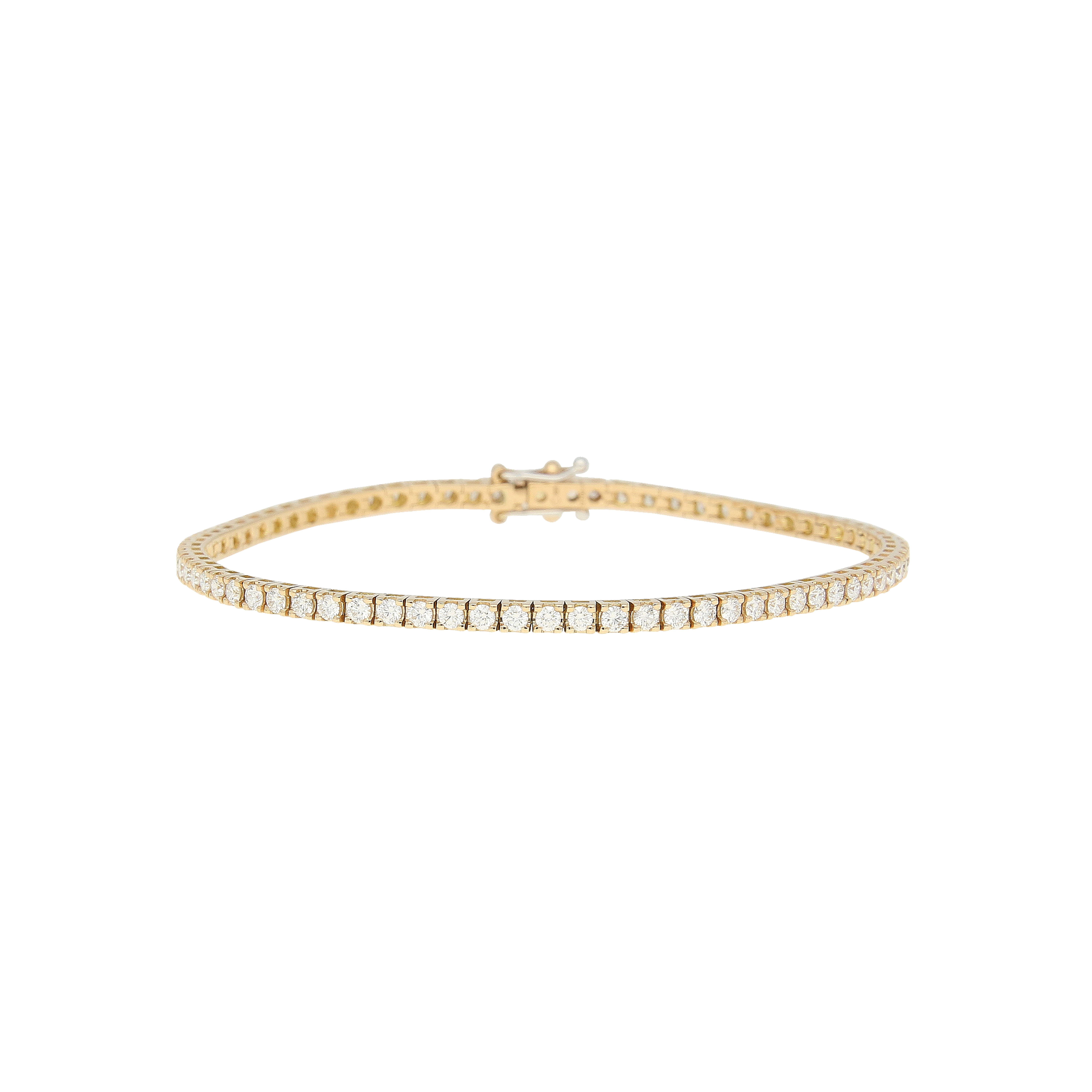 BRACCIALE TENNIS IN ORO ROSA E DIAMANTI BIANCHI - 68074471