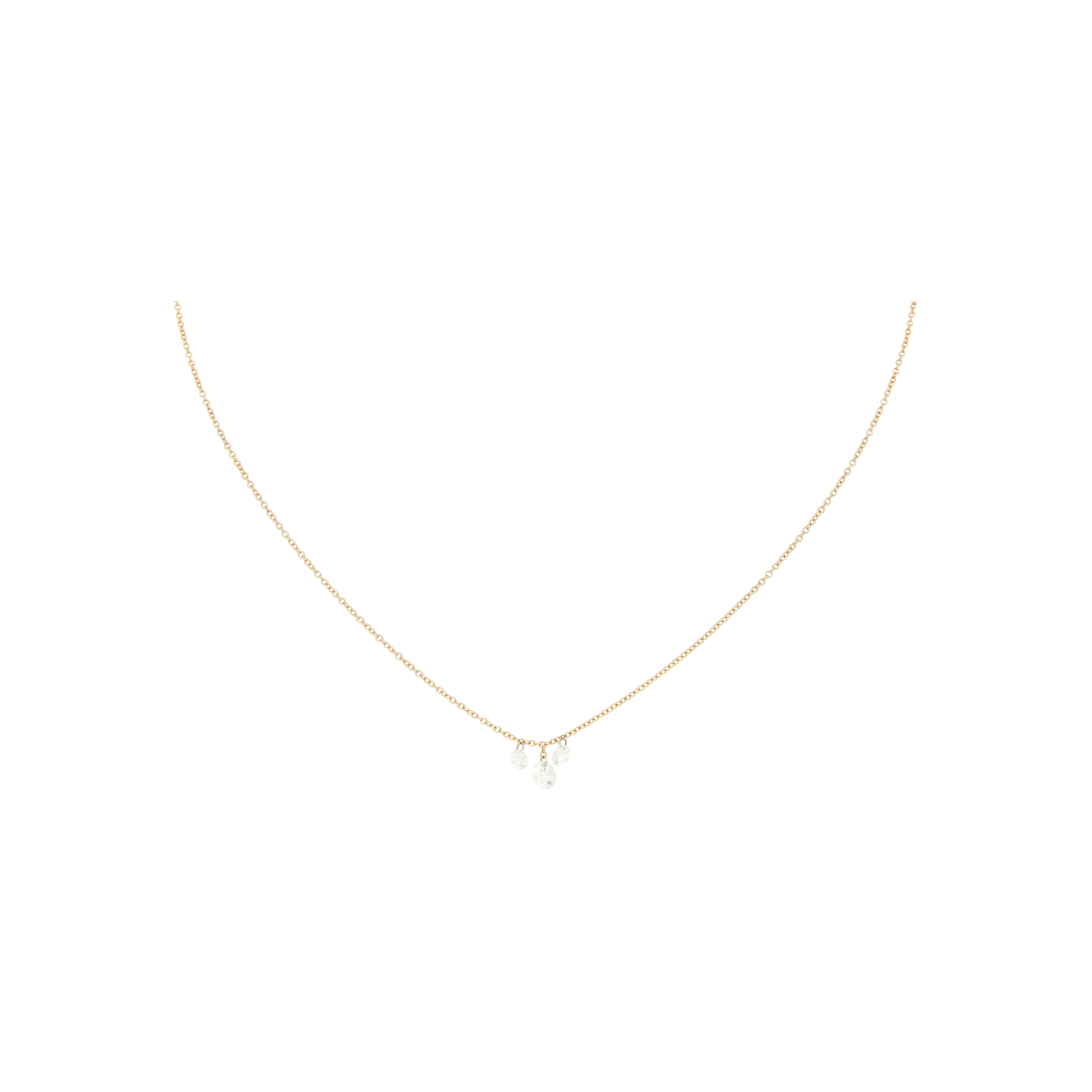 COLLANA IN ORO ROSA CON DIAMANTI