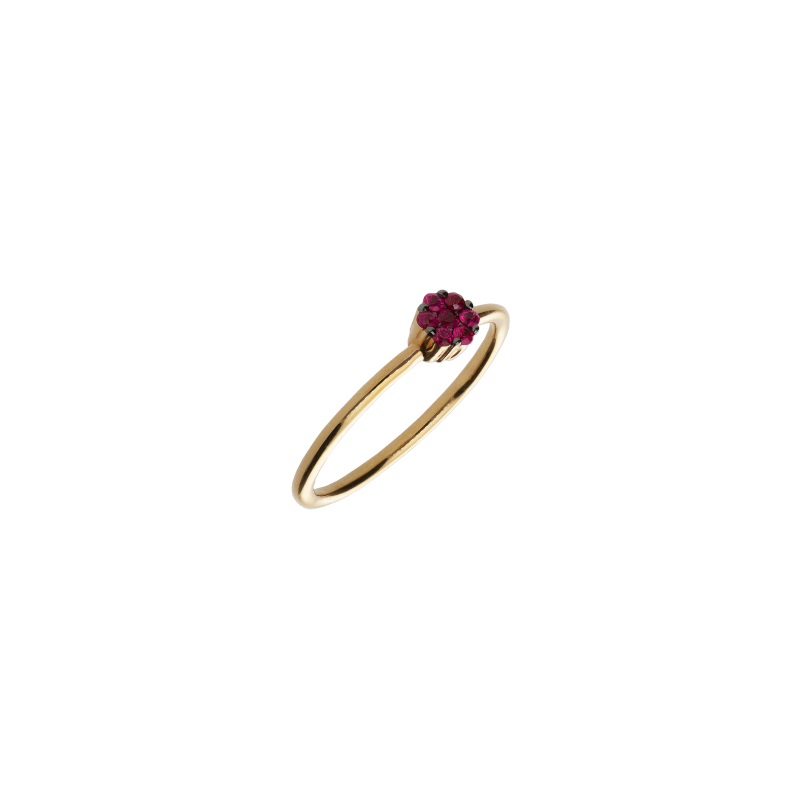 Bartorelli Italian Jewels | ANELLO ROSETTA IN ORO ROSA E RUBINI - VR25641RUP (1)