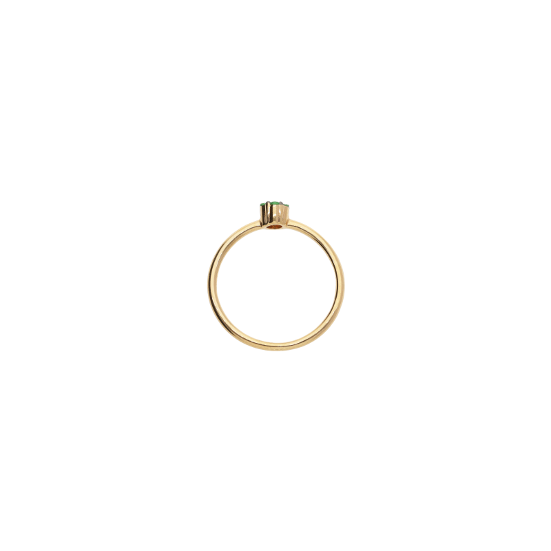 Bartorelli Italian Jewels | ANELLO ROSETTA IN ORO ROSA E TSAVORITE - VR25641TSP (3)