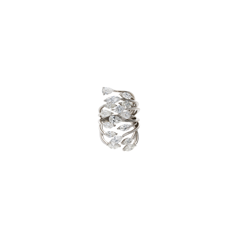 Bartorelli Italian Jewels | ANELLO RAMI IN ORO BIANCO CON DIAMANTI BIANCHI - 3R00001DW2 (2)