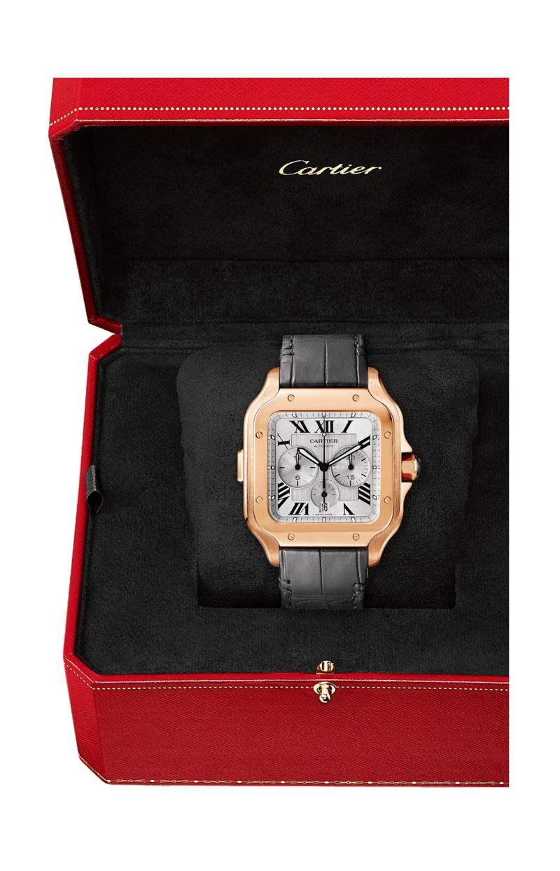 Cartier | SANTOS DE CARTIER CHRONOGRAPH MODELLO EXTRA-LARGE, ORO ROSA, AUTOMATICO - WGSA0017 (2)