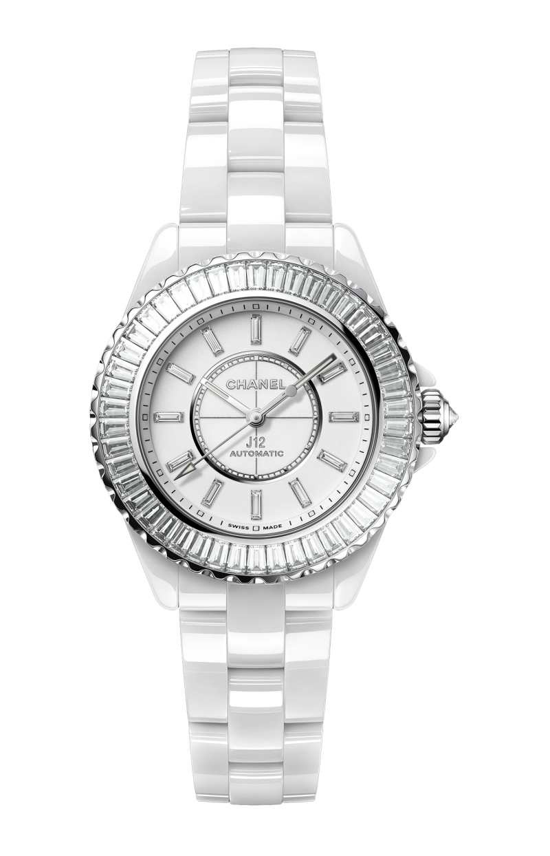 Chanel | J12 BAGUETTE DIAMOND BEZEL CALIBRO 12.2, 33 MM - H7430 (1)