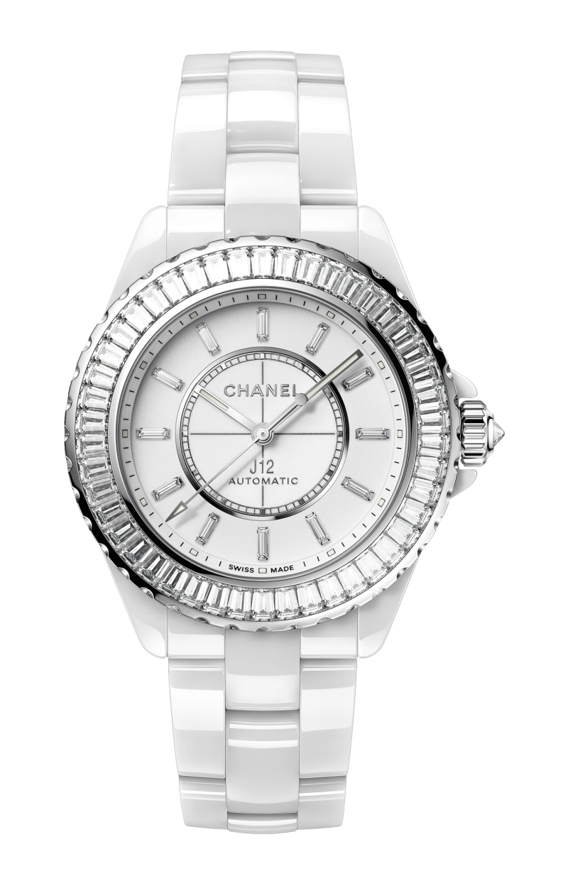 Chanel | J12 BAGUETTE DIAMOND BEZEL CALIBRO 12.1, 38 MM - H7431 (1)
