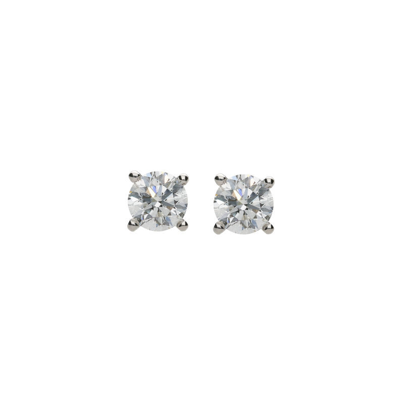 Bartorelli Italian Jewels | ORECCHINI PUNTO LUCE IN ORO BIANCO CON DIAMANTI CERTIFICATI GIA - BAOR25 (1)