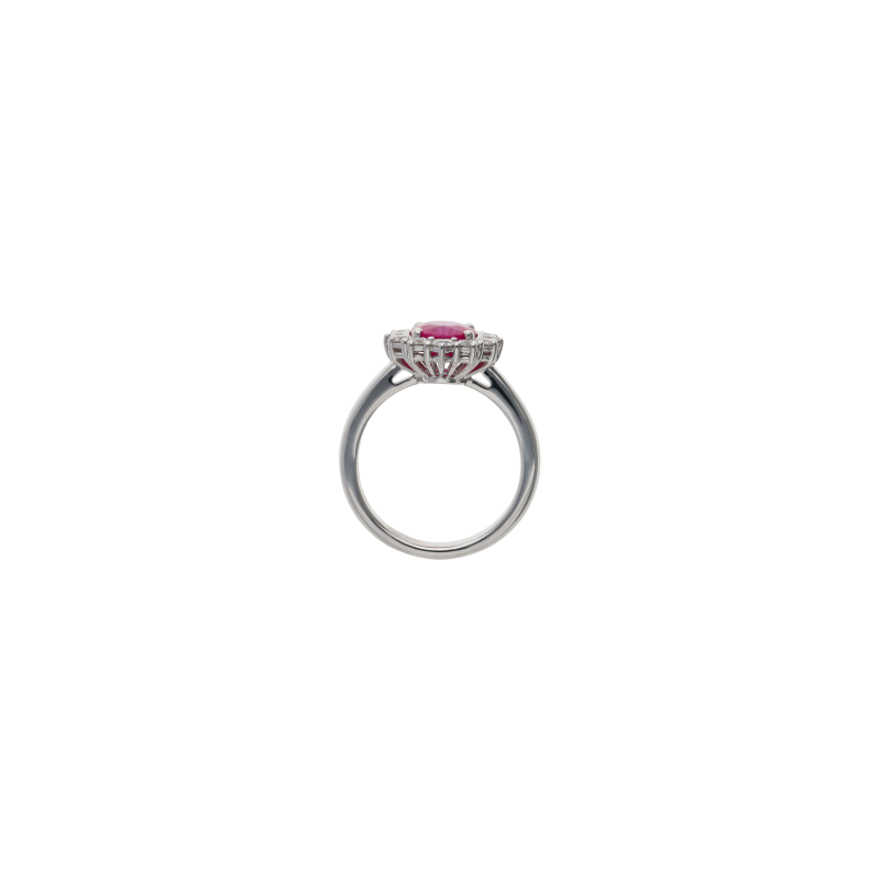 Bartorelli Italian Jewels | ANELLO ROSETTA IN ORO BIANCO CON RUBINO CERTIFICATO E DIAMANTI - 326-AN-1000 (3)