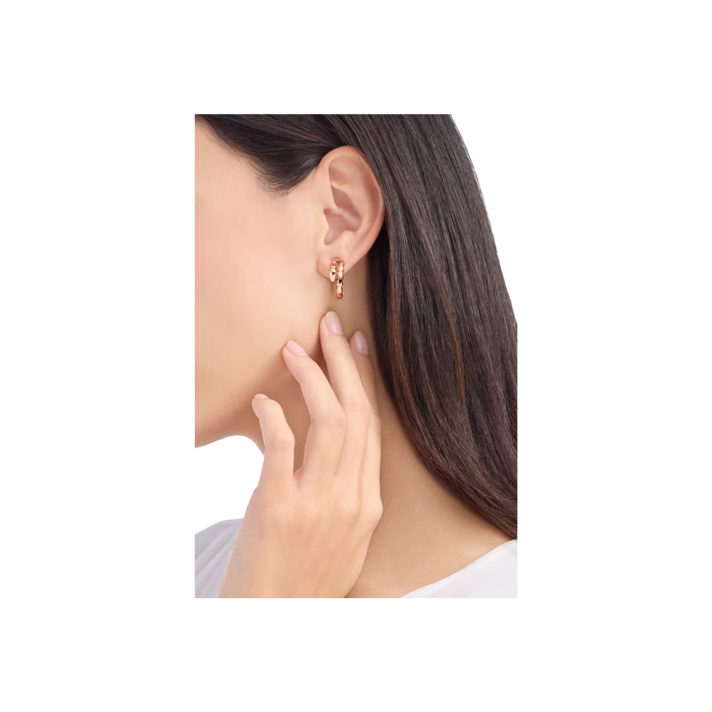 Bulgari | ORECCHINI CERCHIO SERPENTI VIPER IN ORO ROSA - OR860238 (2)