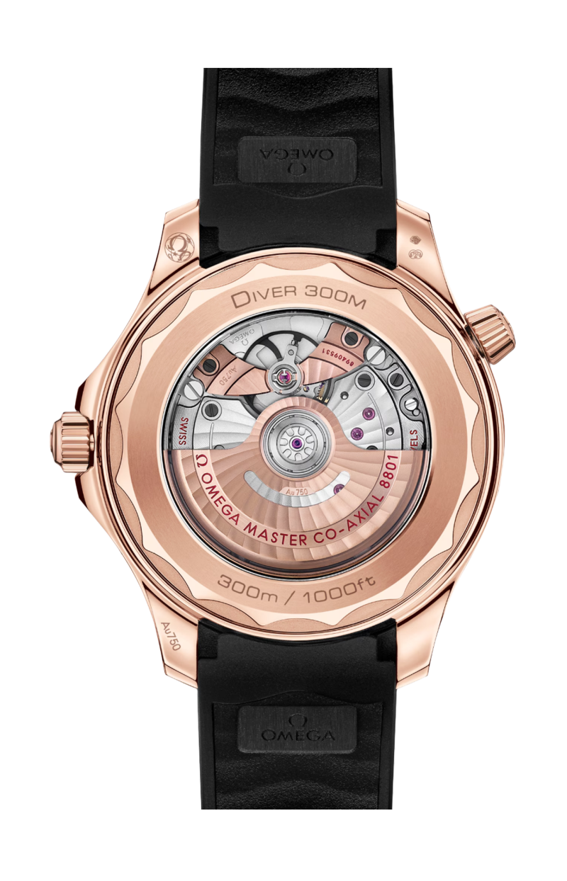 Omega | SEAMASTER DIVER 300M 42 MM, ORO SEDNA&trade; SU CAUCCI&Ugrave; - 210.62.42.20.01.002 (2)