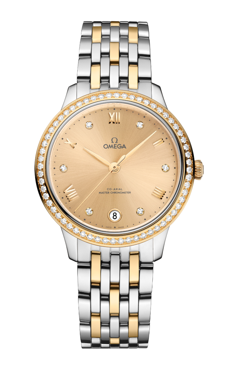 Omega | DE VILLE PRESTIGE 34 MM, ACCIAIO-ORO GIALLO SU ACCIAIO‑ORO GIALLO - 434.25.34.20.58.001 (1)