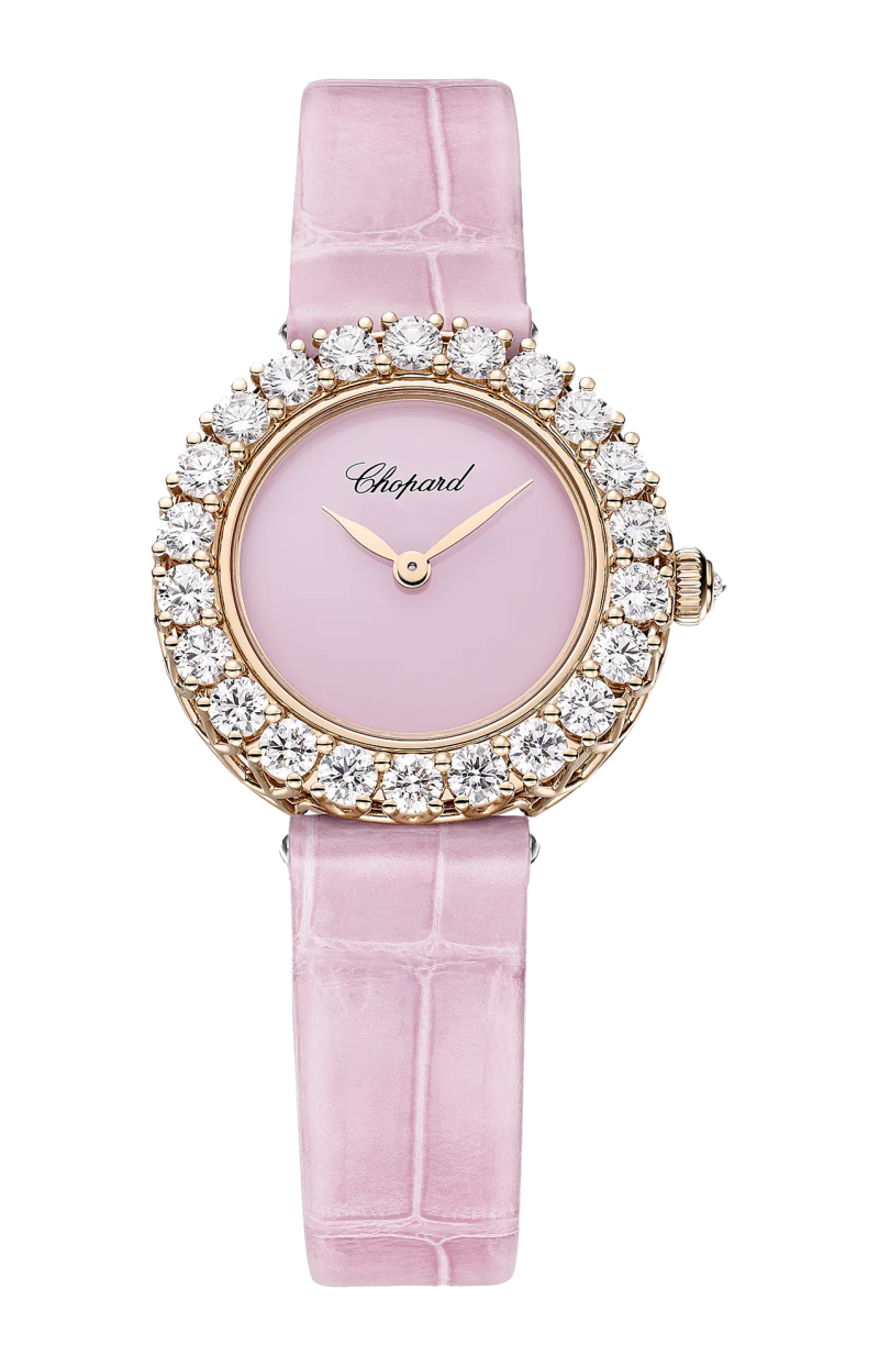 Chopard | L'HEURE DU DIAMANT ROUND 26 MM, MANUALE, ORO ETICO ROSA, DIAMANTI - 13A178 (1)