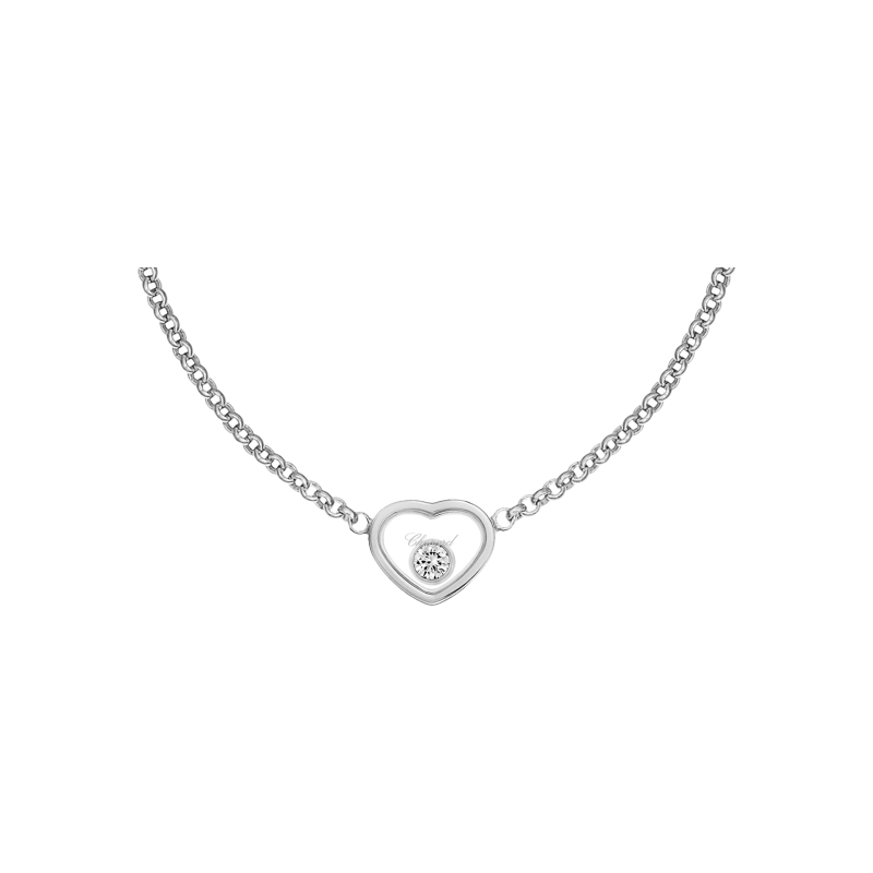 Chopard | CHOPARD - COLLANA MY HAPPY HEARTS, ORO BIANCO ETICO, DIAMANTE - 81A086 (1)