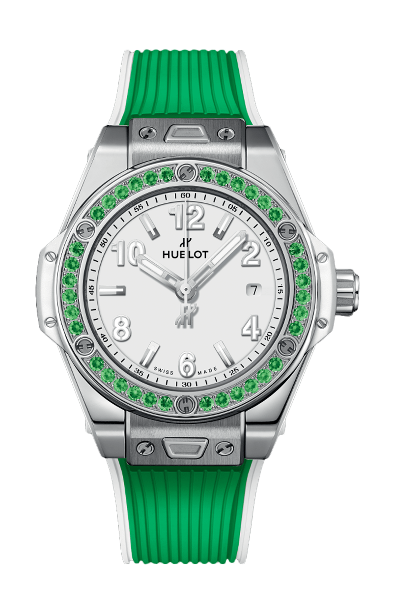 Hublot | BIG BANG ONE CLICK JOYFUL STEEL APPLE GREEN 33 MM - 485.SG.2210.RX.1222 (1)