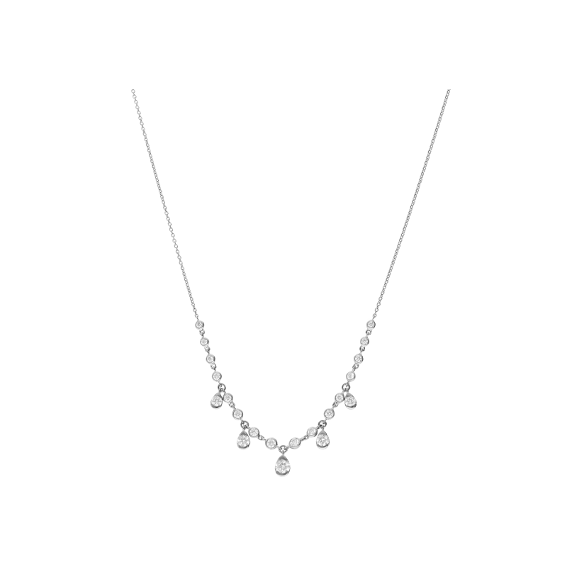 Bartorelli Italian Jewels | COLLANA IN ORO BIANCO E DIAMANTI BIANCHI - 370-XN6548 (1)