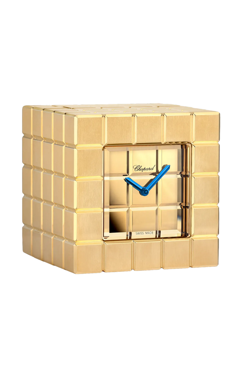 Chopard | PENDOLETTA ICE CUBE, METALLO SPAZZOLATO DORATO GIALLO - 95020 (1)