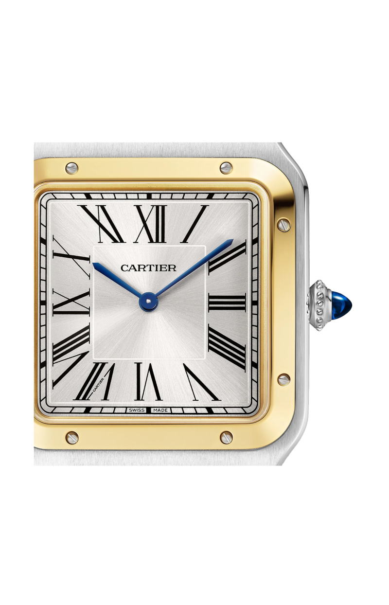 Cartier | SANTOS-DUMONT MODELLO EXTRA-LARGE, ACCIAIO E ORO GIALLO, MANUALE - W2SA0034 (2)