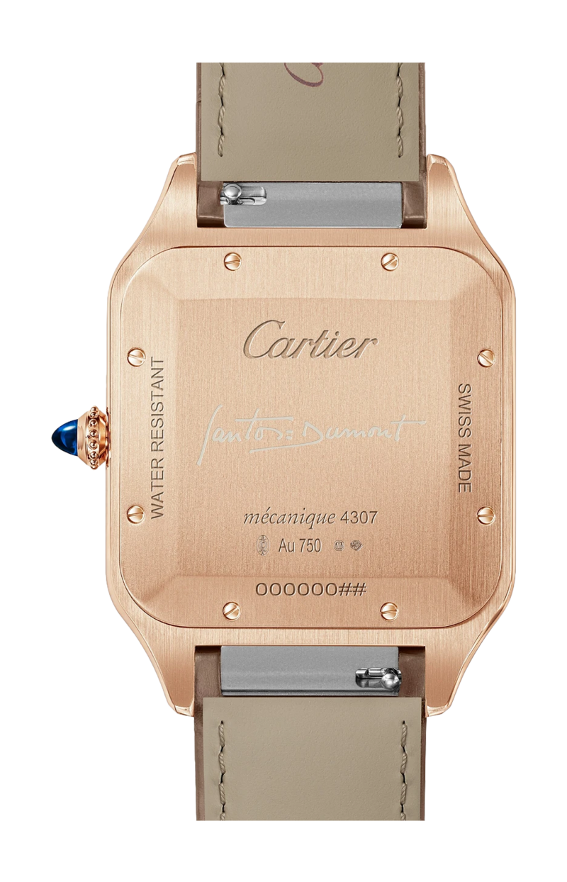 Cartier | SANTOS-DUMONT MODELLO EXTRA-LARGE, ORO ROSA, MANUALE - LIMITED EDITION - WGSA0112 (2)