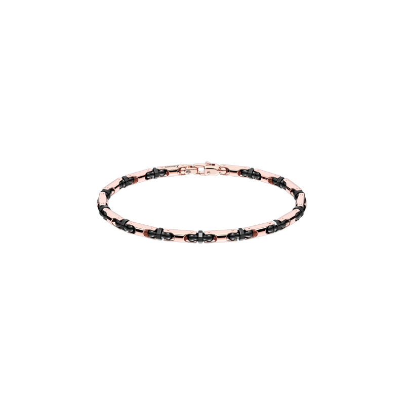 Zancan | BRACCIALE ZANCAN IN ORO 18 KT E CERAMICA NERA - KB053R-N (1)