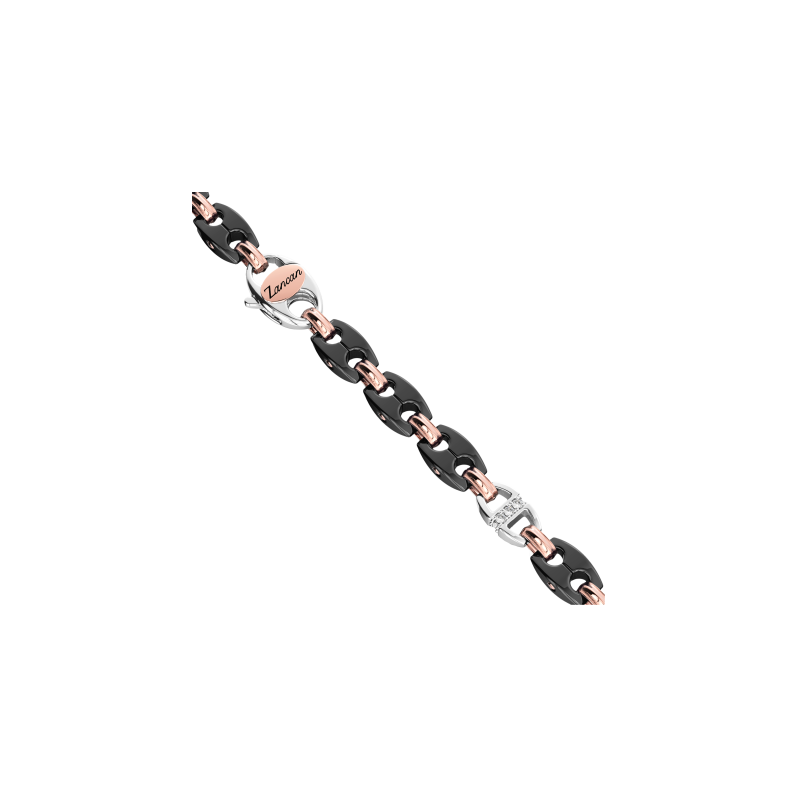 Zancan | COLLANA ZANCAN IN ORO 18KT, CERAMICA NERA E DIAMANTI - KC063R-N (3)
