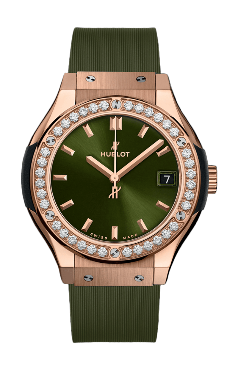 Hublot | CLASSIC FUSION KING GOLD GREEN DIAMONDS 33 MM - 581.OX.8980.RX.1104 (1)