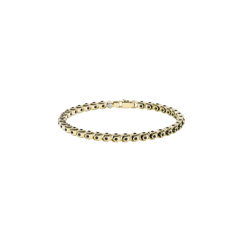 Zancan | BRACCIALE ZANCAN IN ORO 18KT E CERAMICA NERA - KB045G-N (1)