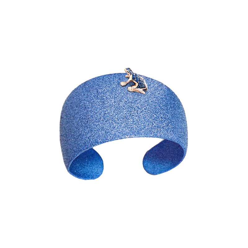 Dada Arrigoni | BRACCIALE HAPPY FROG CUFF DENIM - DHF03BRGZRNZZ (2)