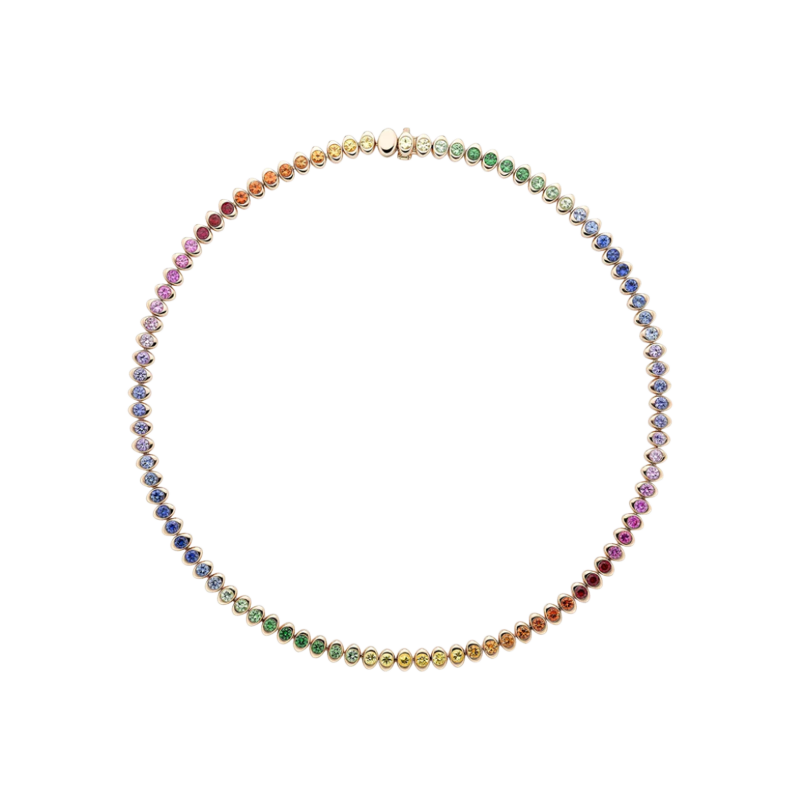Faberg&eacute; | COLLANA COLOURS OF LOVE CON PIETRE PREZIOSE MULTICOLORE RAINBOW COSMIC CURVE - 2237NE3501 (1)