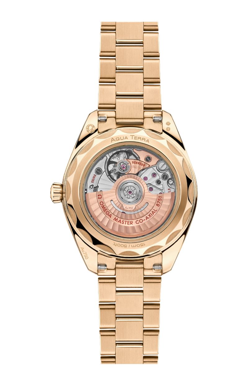 Omega | SEAMASTER AQUA TERRA 150M 30 MM, ORO MOONSHINE&trade;  SU ORO MOONSHINE&trade; - 220.55.30.20.55.001 (2)