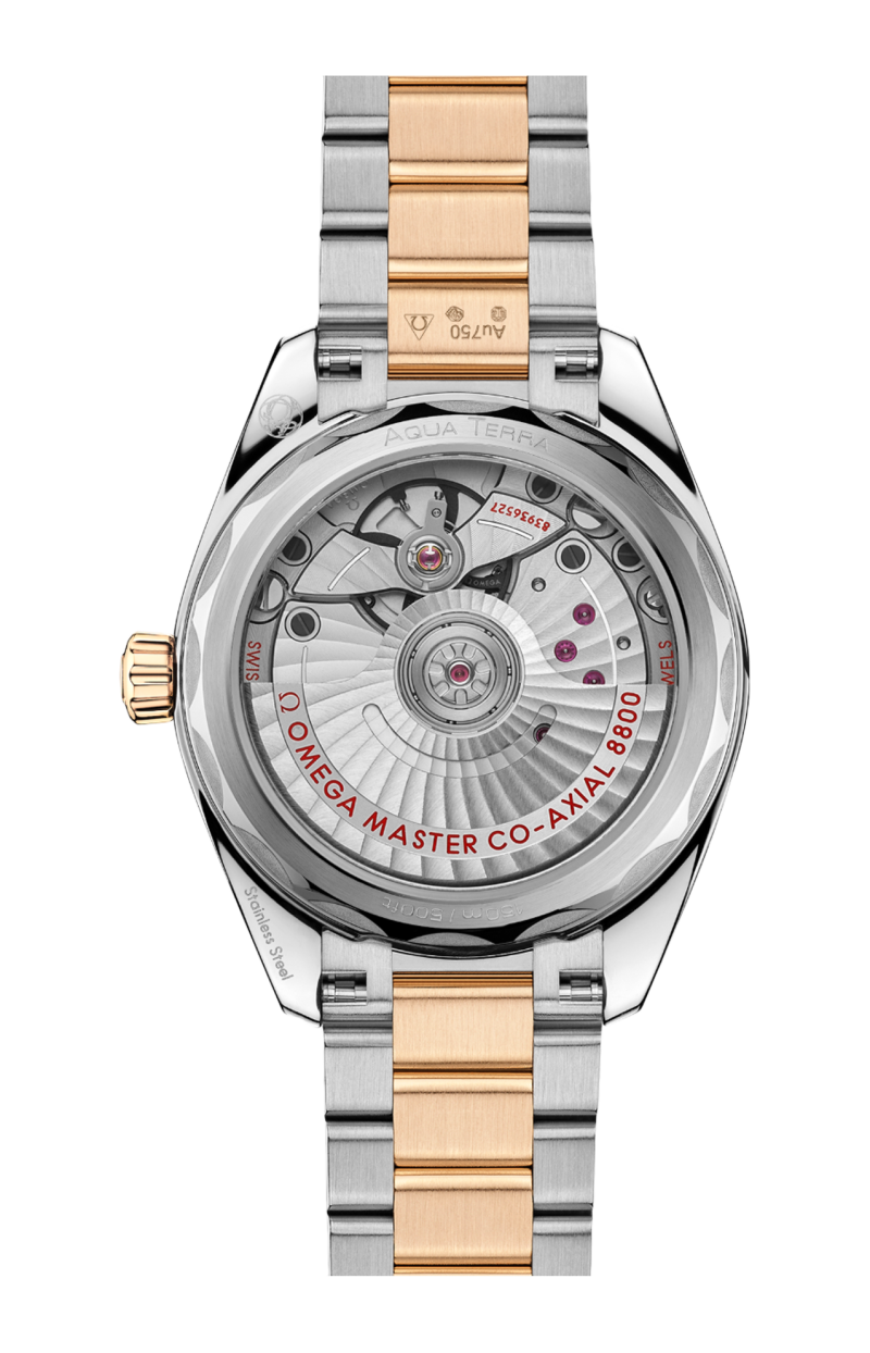 Omega | SEAMASTER AQUA TERRA SHADES 34 MM, ACCIAIO-ORO MOONSHINE&trade; SU ACCIAIO-ORO MOONSHINE&trade; - 220.20.34.20.10.002 (2)