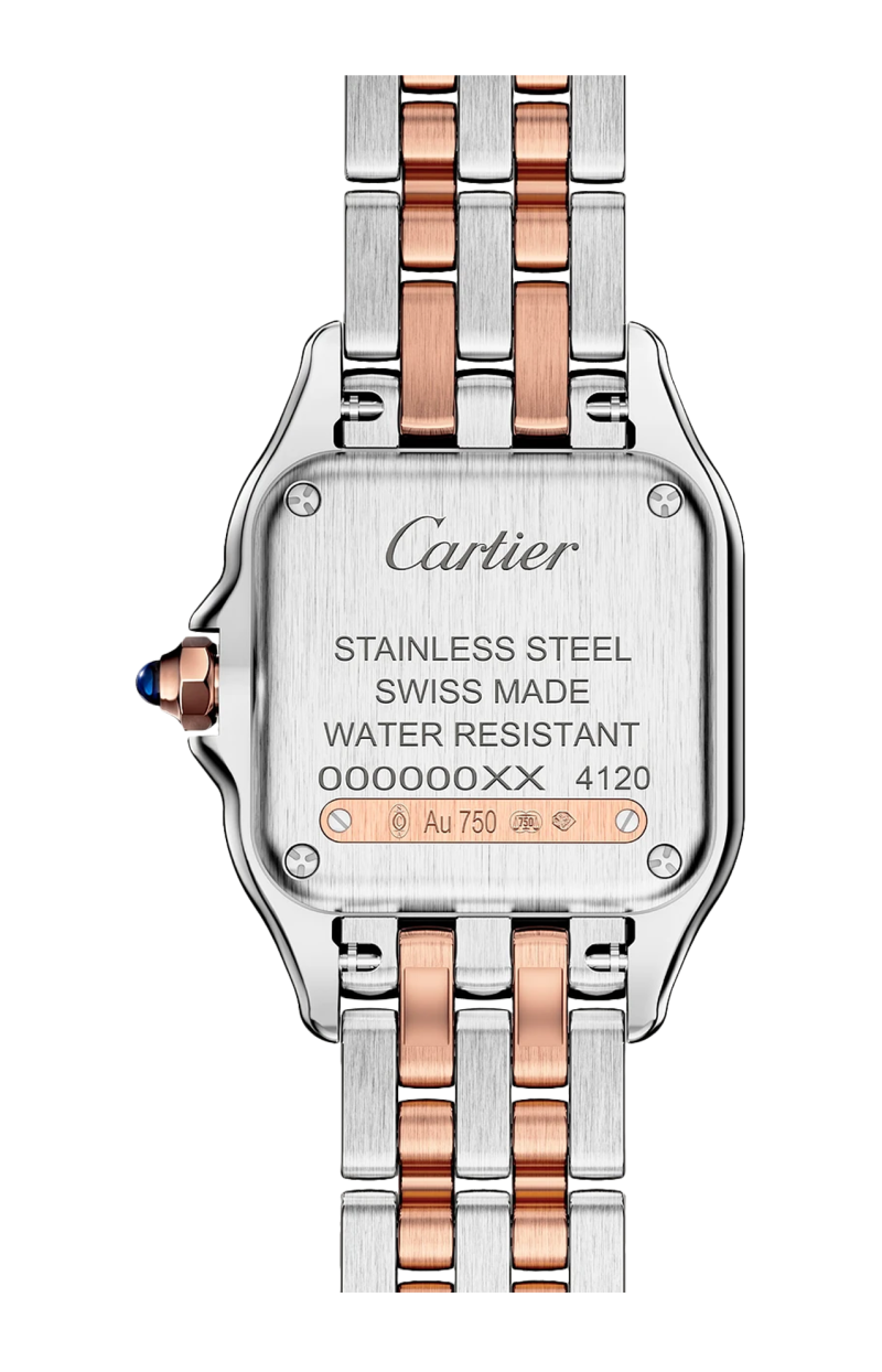 Cartier | PANTH&Egrave;RE DE CARTIER MODELLO PICCOLO, ORO ROSA, ACCIAIO E DIAMANTI, QUARZO - W3PN0014 (2)