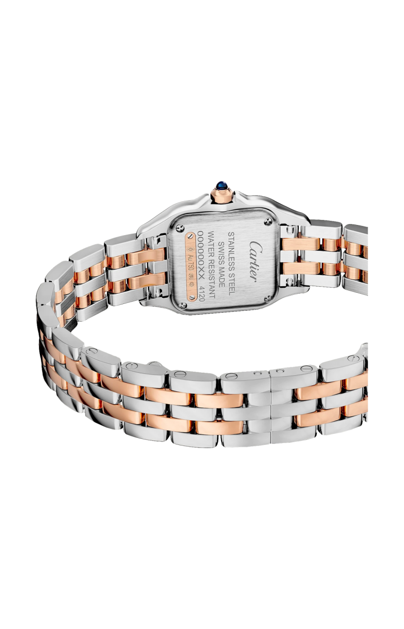 Cartier | PANTH&Egrave;RE DE CARTIER MODELLO PICCOLO, ORO ROSA, ACCIAIO E DIAMANTI, QUARZO - W3PN0014 (3)