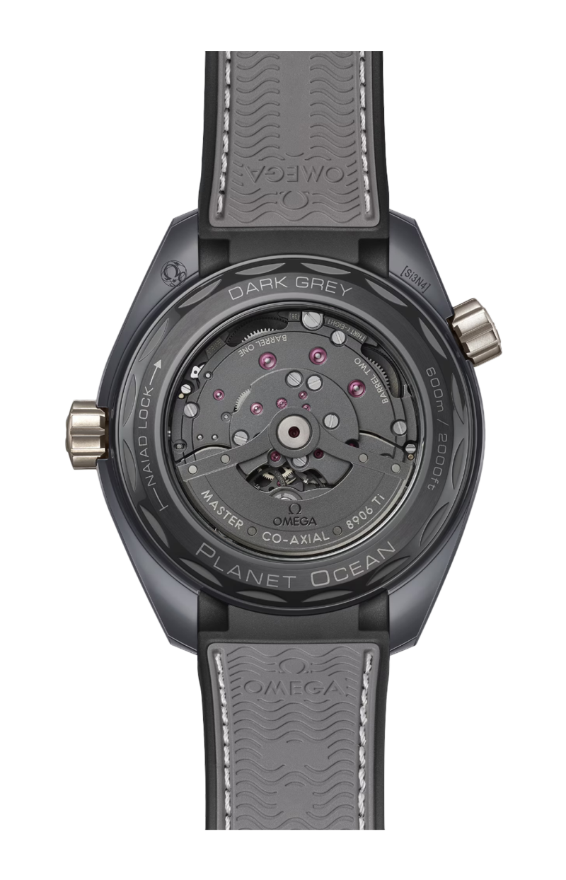 Omega | SEAMASTER PLANET OCEAN 600M 45,5 MM, CERAMICA GRIGIA SU CAUCCI&Ugrave; - 215.92.46.22.99.002 (2)