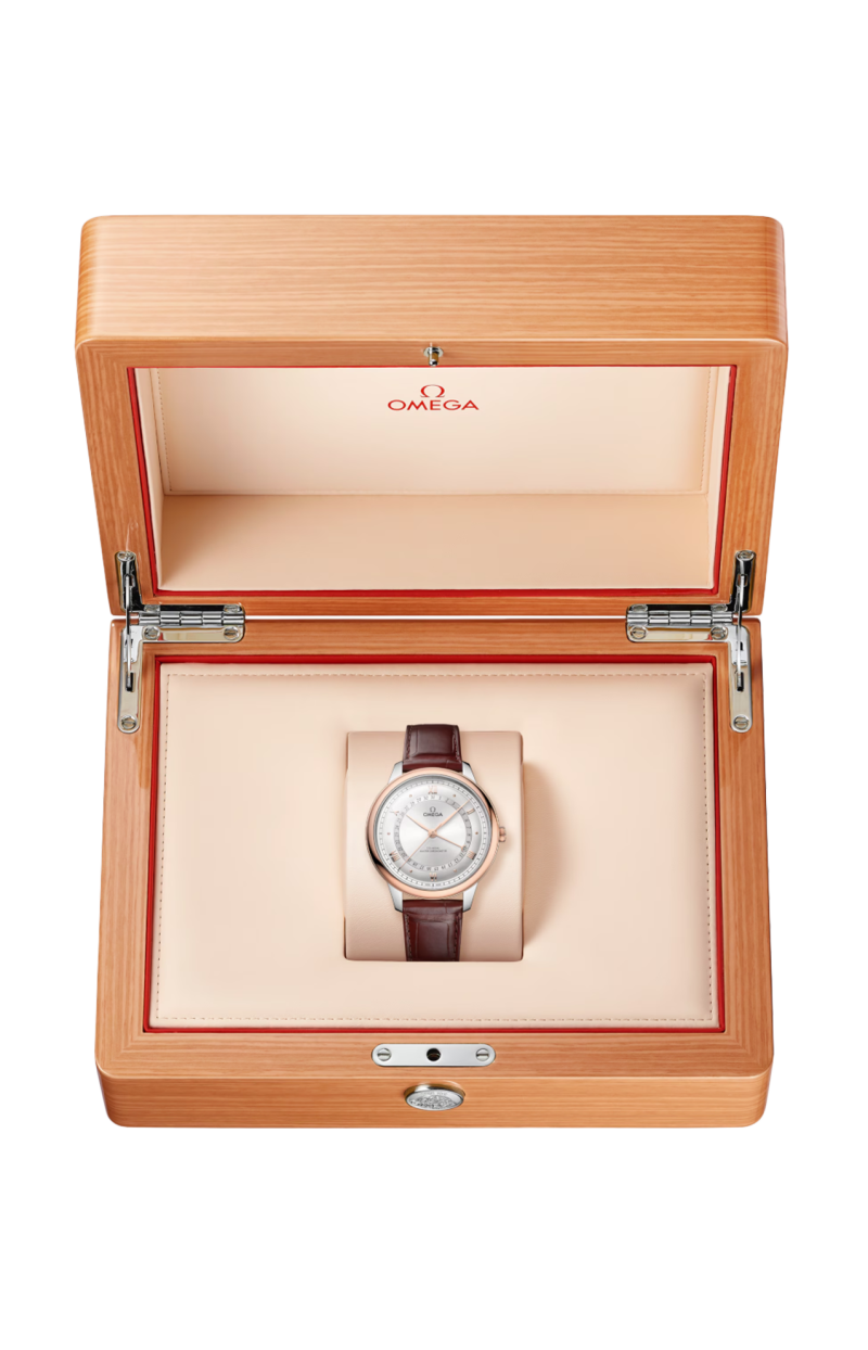 Omega | DE VILLE PRESTIGE 42 MM, ACCIAIO-ORO SEDNA&trade; SU ALLIGATORE - 434.23.42.22.02.001 (5)