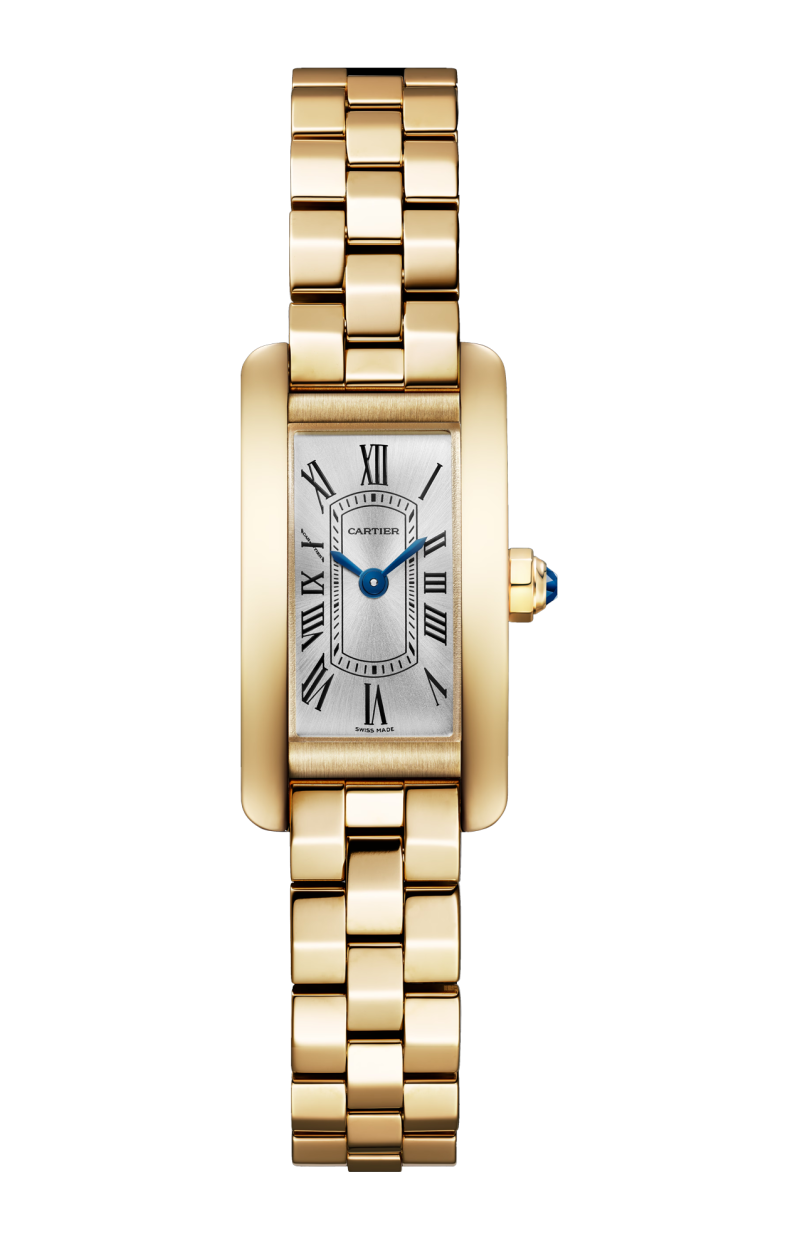 Cartier | TANK AM&Eacute;RICAINE MODELLO MINI, ORO GIALLO, QUARZO - WGTA0405 (1)