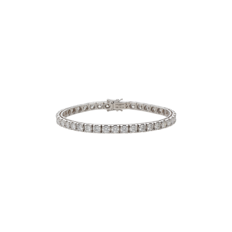 Bartorelli Italian Jewels | BRACCIALE TENNIS IN ORO BIANCO CON DIAMANTI - TBRDIAOB (1)