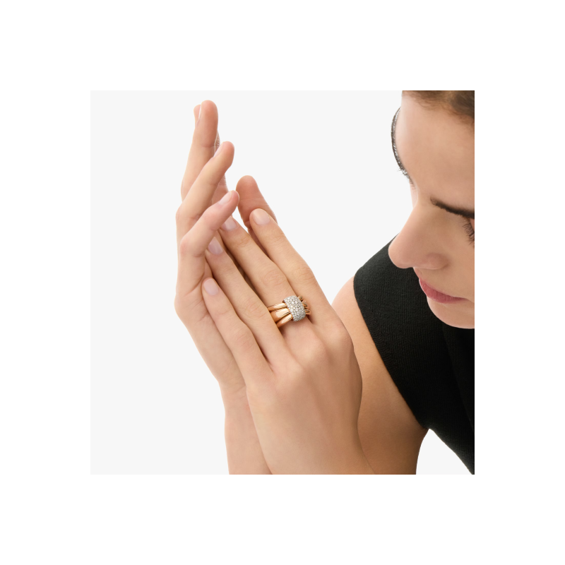 Pomellato | ANELLO POMELLATO TOGETHER IN ORO ROSA E DIAMANTI - PAC6010O7WHRDB000 (5)