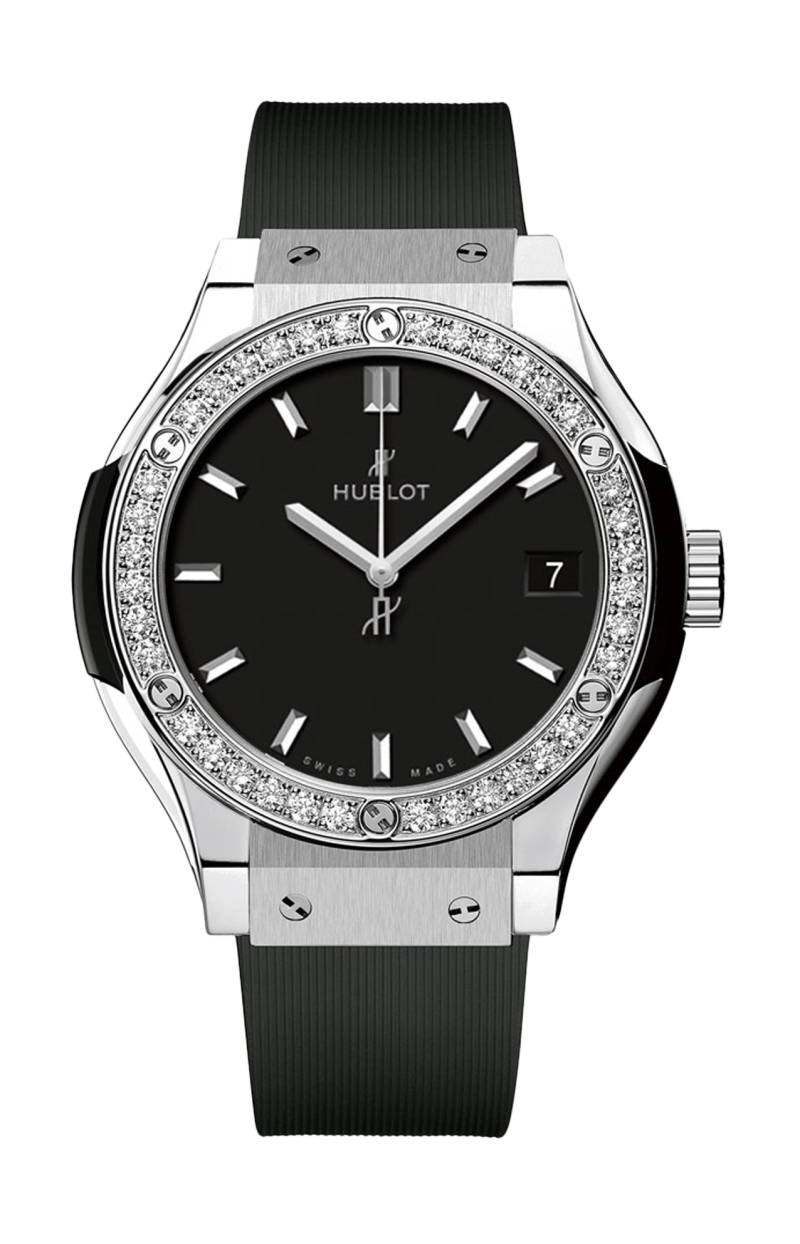 Hublot | CLASSIC FUSION TITANIUM DIAMONDS 33 MM - 581.NX.1470.RX.1104 (1)