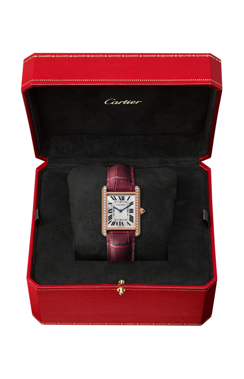 Cartier | TANK LOUIS CARTIER MODELLO GRANDE, ORO ROSA, DIAMANTI, MANUALE - WJTA0038 (2)